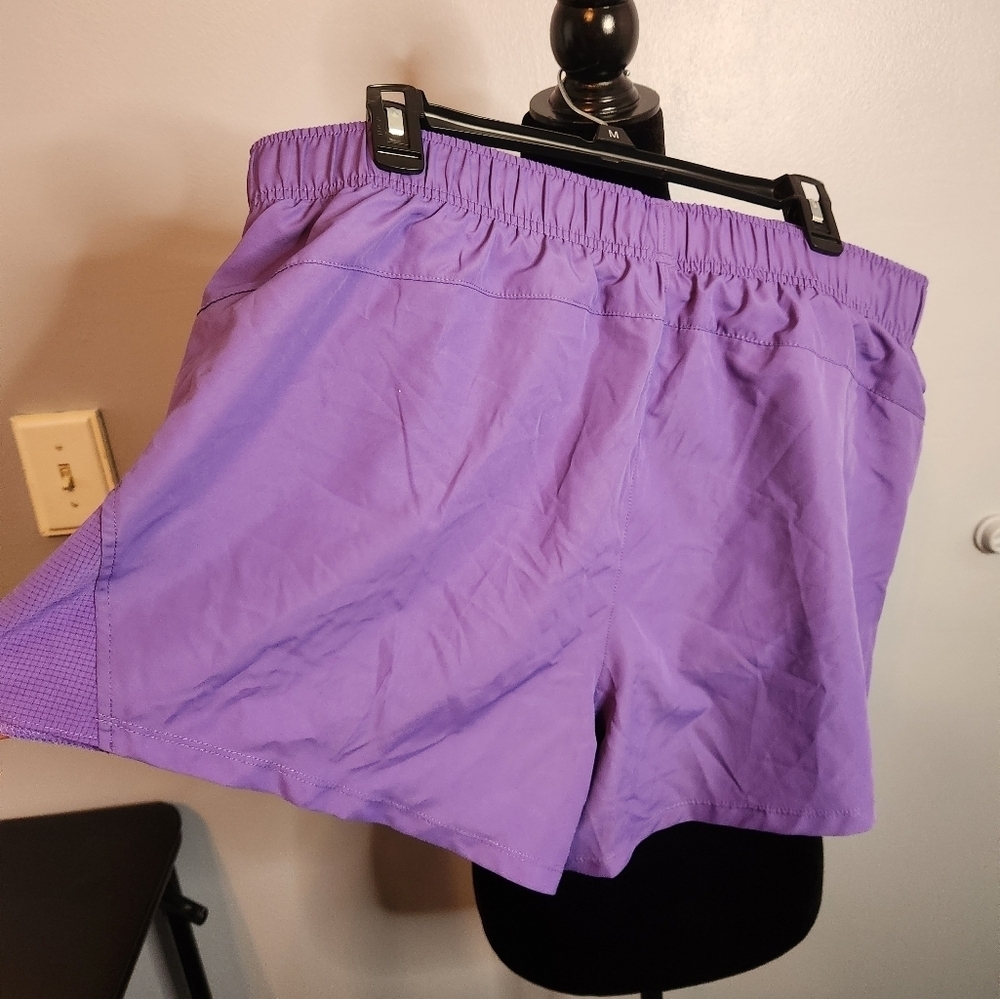 Athletic Works Size XL(16-18) Purple Shorts With Pockets Buttercore - Picture 4 of 6